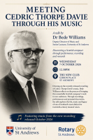 Meeting Cedric Thorpe Davie through his music